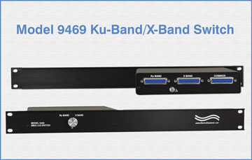 Model 9469 Ku-Band/X-Band Switch with Half Rack Enclosure and Full Rackmount Front Panel
